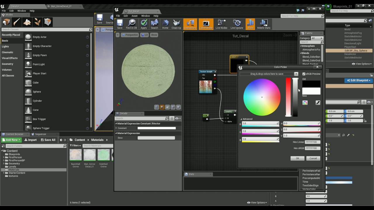 Decals Part 2: Adding Decal in Unreal