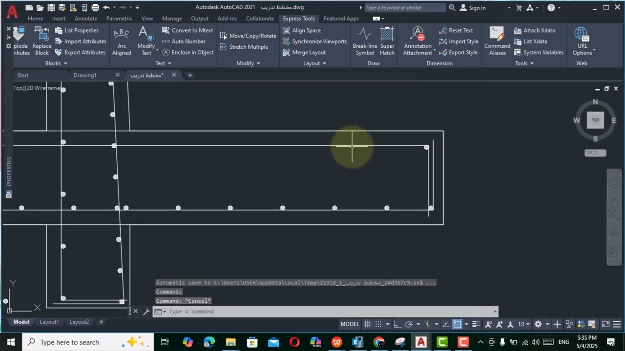 cantilever retaining wall outcad
