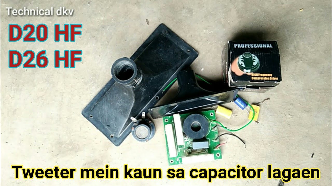 How to use capacitor for  tweeters