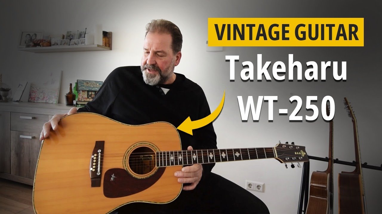 Takeharu WT-250 Acoustic Vintage Guitar (Made In Japan)
