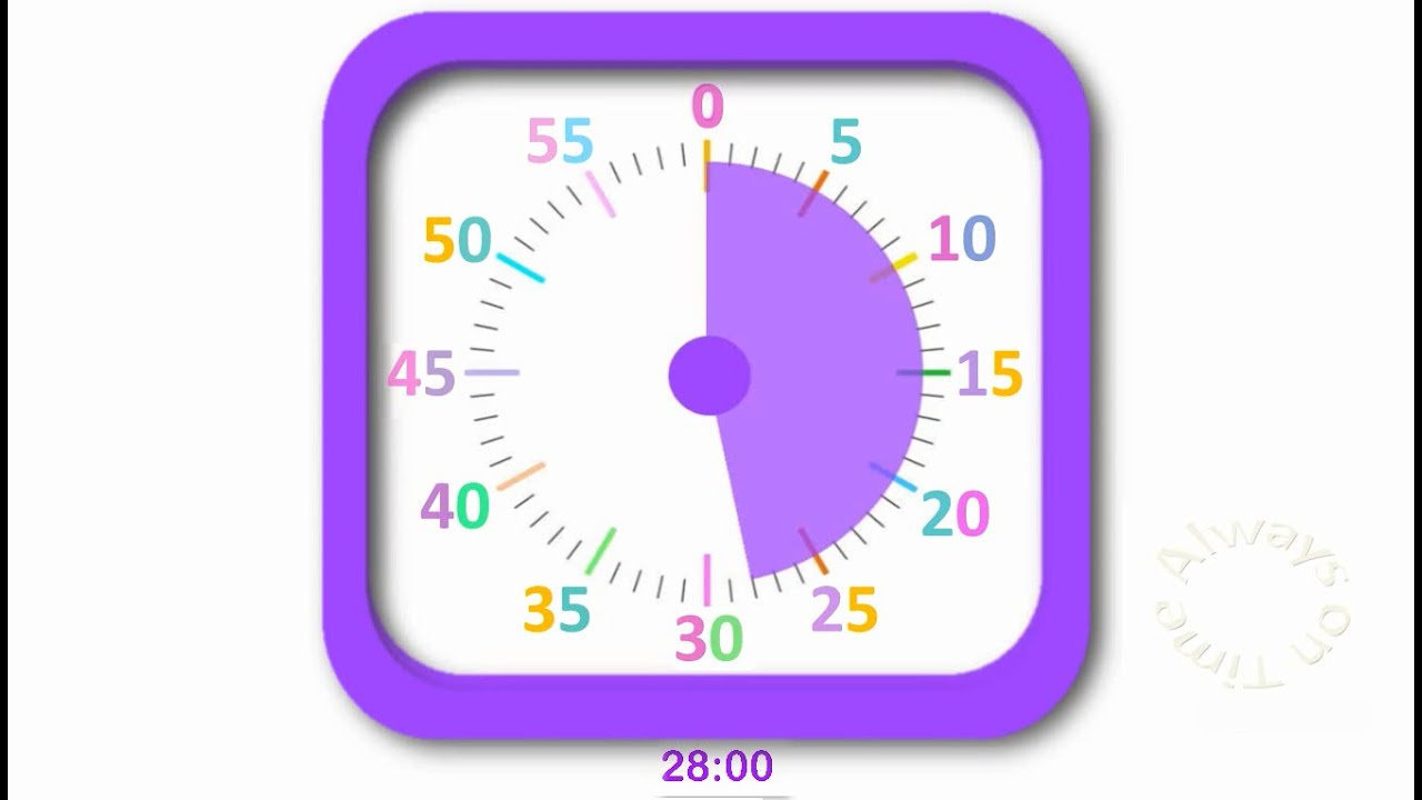 28-minute visual timer