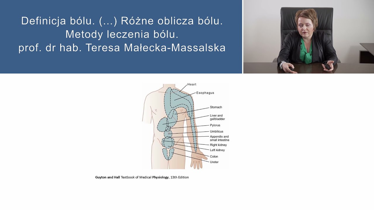 Wykład 1 - Przewodzenie bólu. Bramkowanie bólu - dr hab. n. med. Teresa Małecka- Massalska