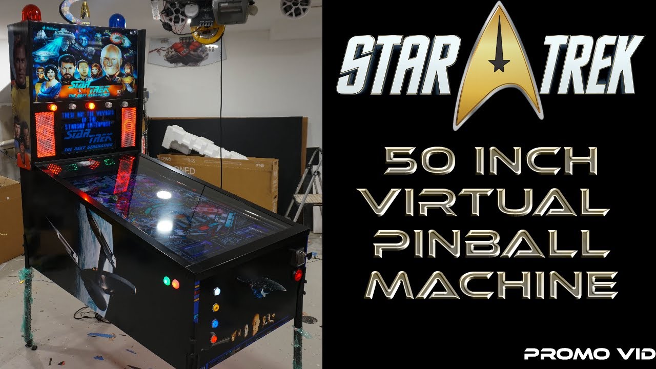 Star Trek 50 Inch Virtual Pinball Machine - Promo Vid