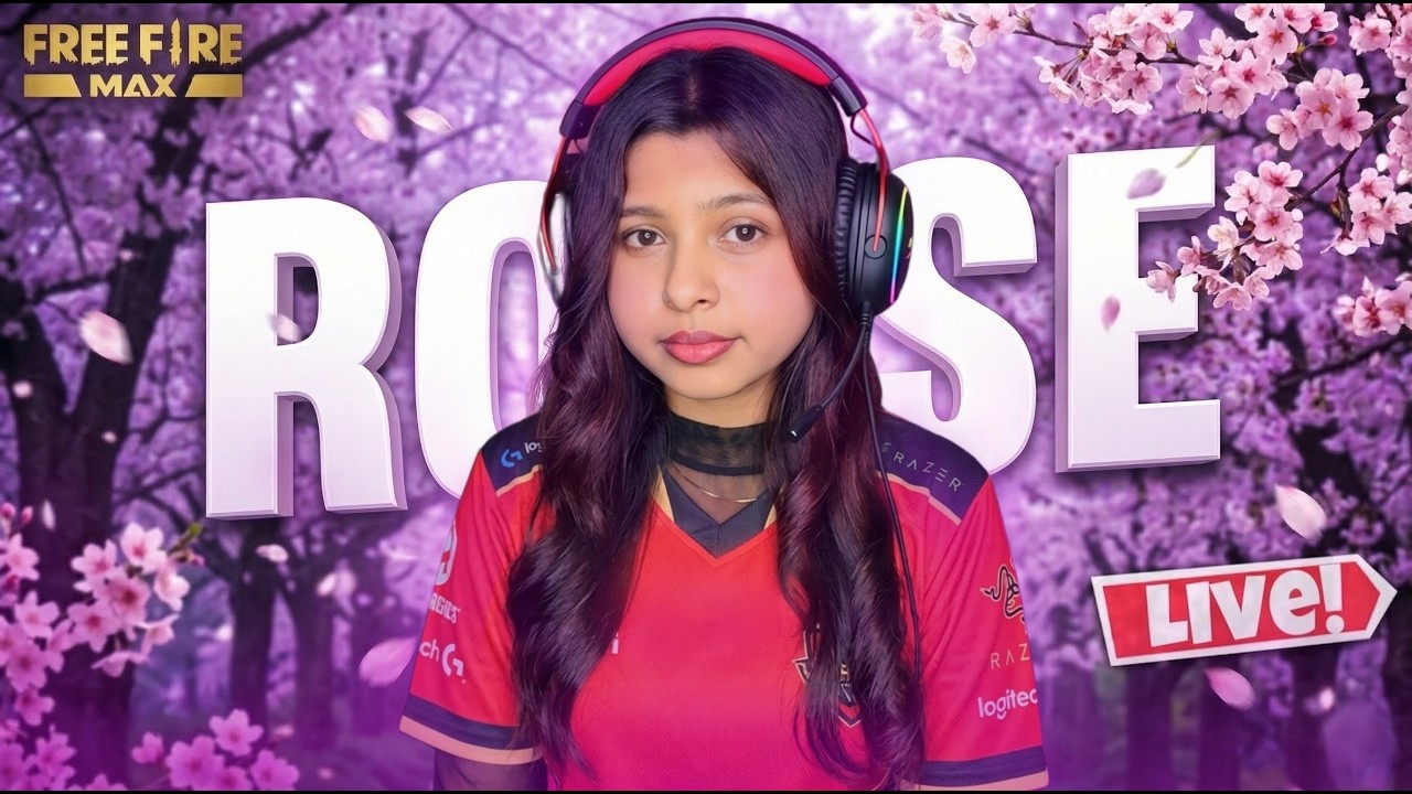🔴FREE FIRE LIVE WITH ROSE  AND 1 VS 4 GUILD TEST😎 #classyff #fflive #nonstopgaming #girlgamer