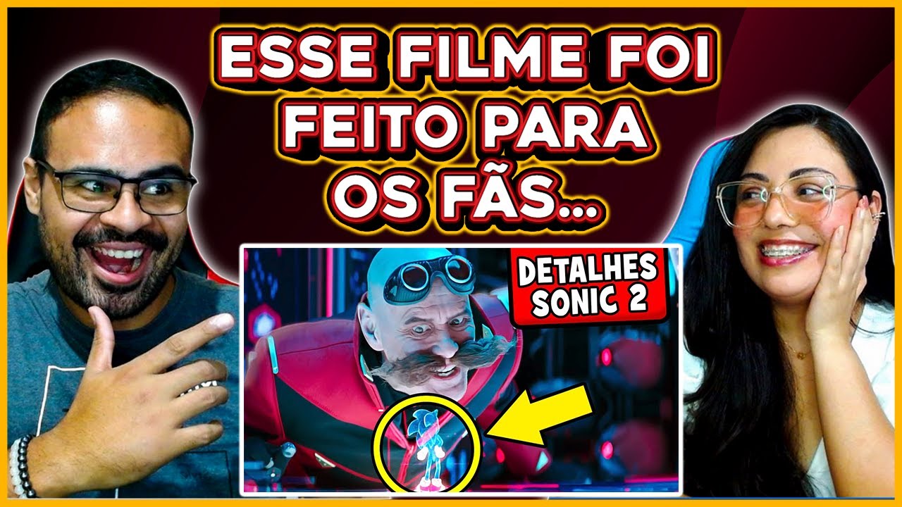 REACT SESSÃO NERD | 67 DETALHES que você PERDEU em SONIC 2 (EASTER EGGS + REFERÊNCIAS ) 🎬