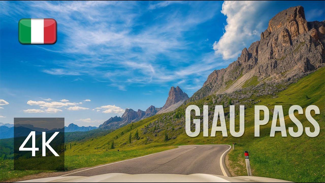 Dolomites Scenic Drive 🇮🇹 Cortina to Alleghe via Giau Pass | 4K ASMR Road Trip