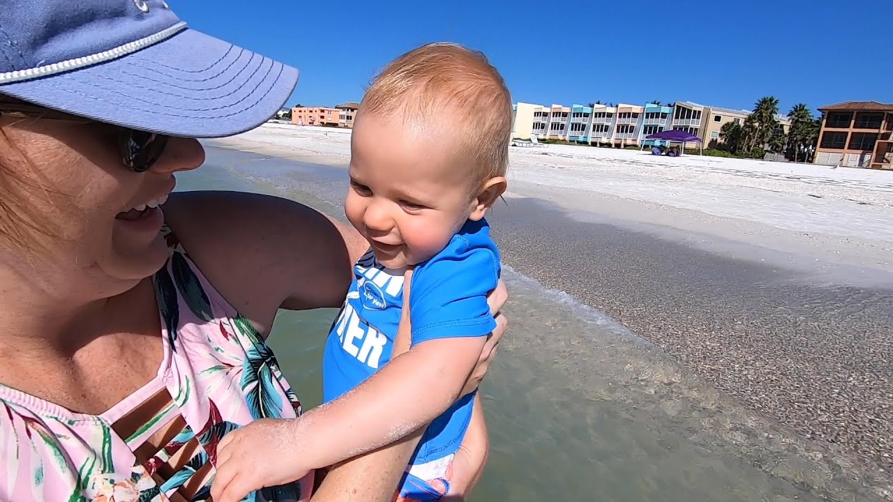 We Went To Our Favorite Florida Beach! | House Tour, Baby's First Time In The Ocean & More Fun!
