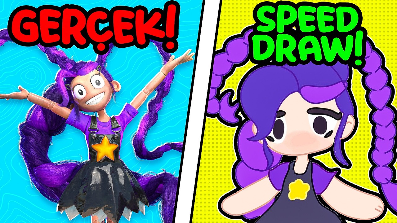 Poppy Playtime Karakterlerini Çiziyoruz! 😱 Lily LoveBraid 🎨 Roblox Speed Draw