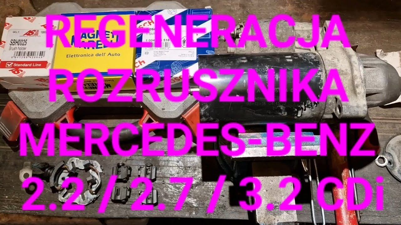 Regeneracja Naprawa rozrusznika Bosch 0001109250 Mercedes-Benz S320 CDi 2.2 2.7 3.2 CDi