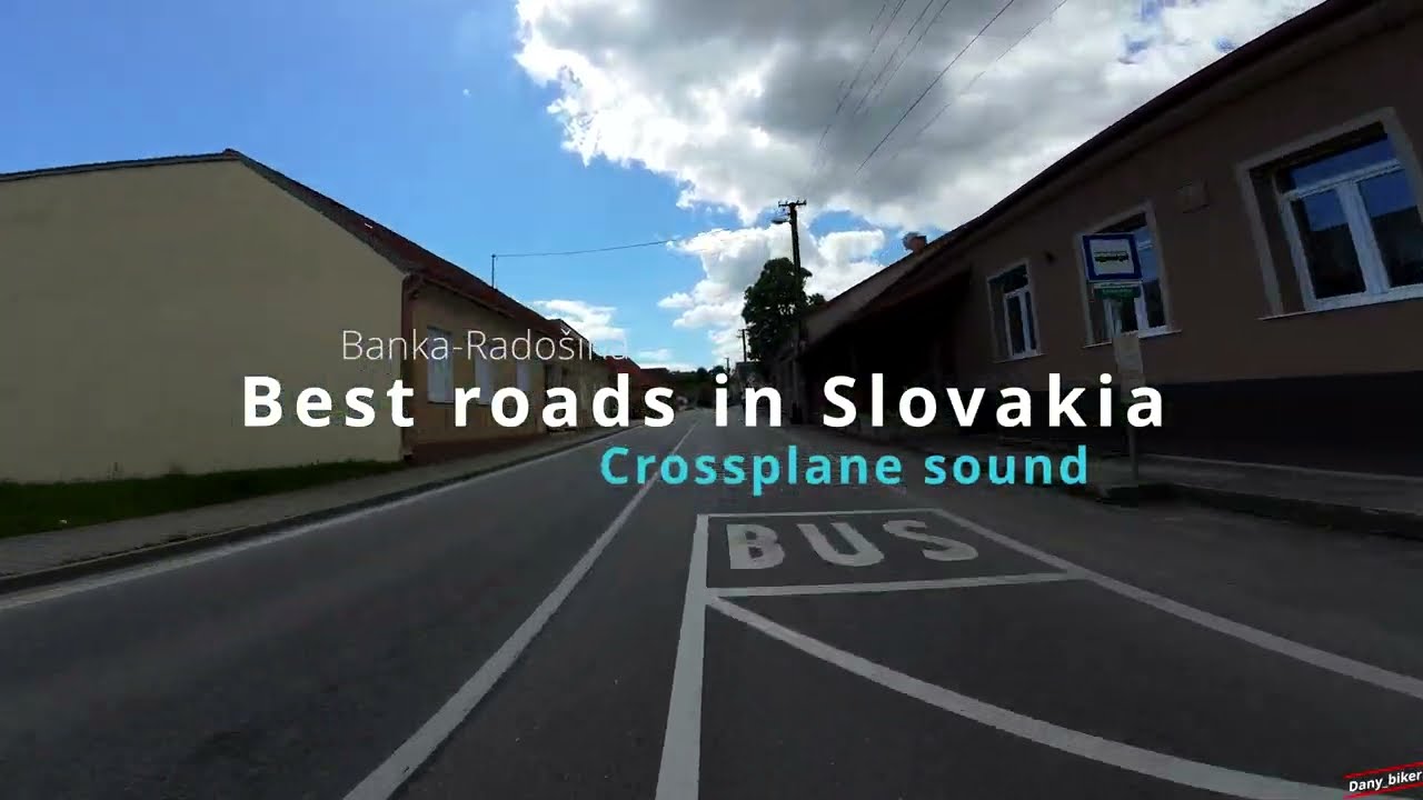 Best Roads in Slovakia with Crossplane sound : Banka Radošina