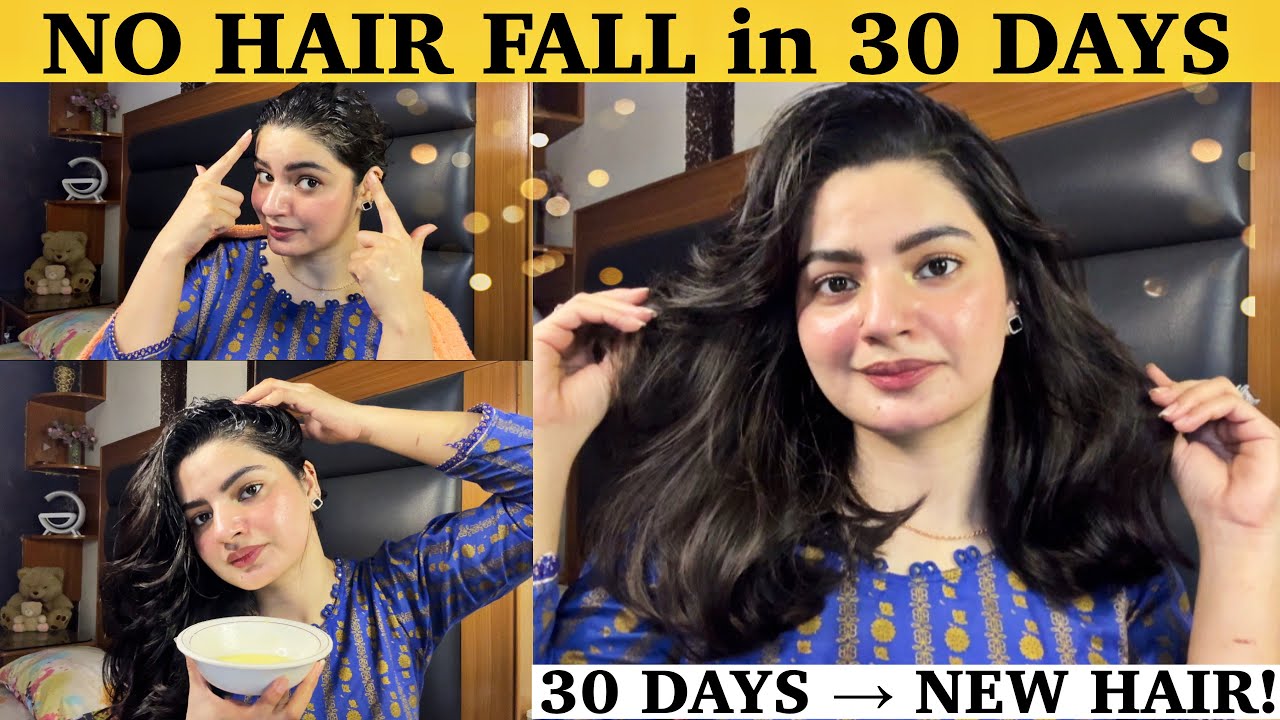 30 Day Challenge to Stop Hair Fall Naturally | No Hair Fall in 1 Month | My Secret Routine 