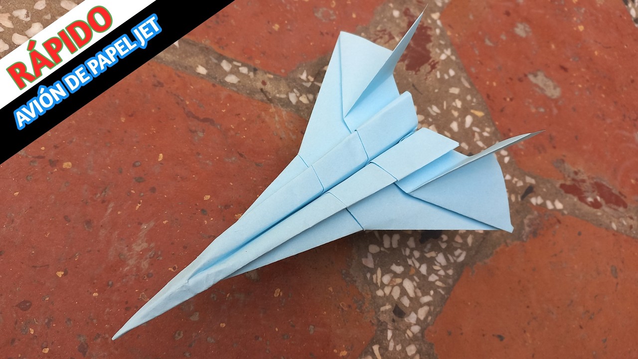 Cómo Hacer un Avión de Papel Pro Jet Que Vuela Lejos | Vuelo Rápido y Largo 
