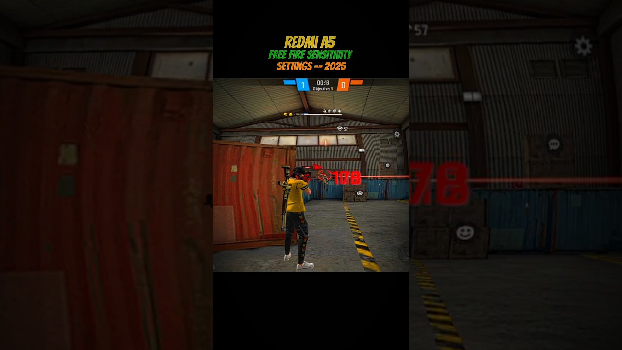 ⚙️ Redmi A5 Best Free Fire Sensitivity | Only Red Number Headshot!