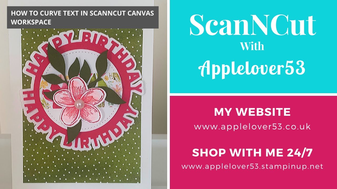How To Curve Text Around Shapes With Brother ScanNCut Canvas Workspace Download Programme