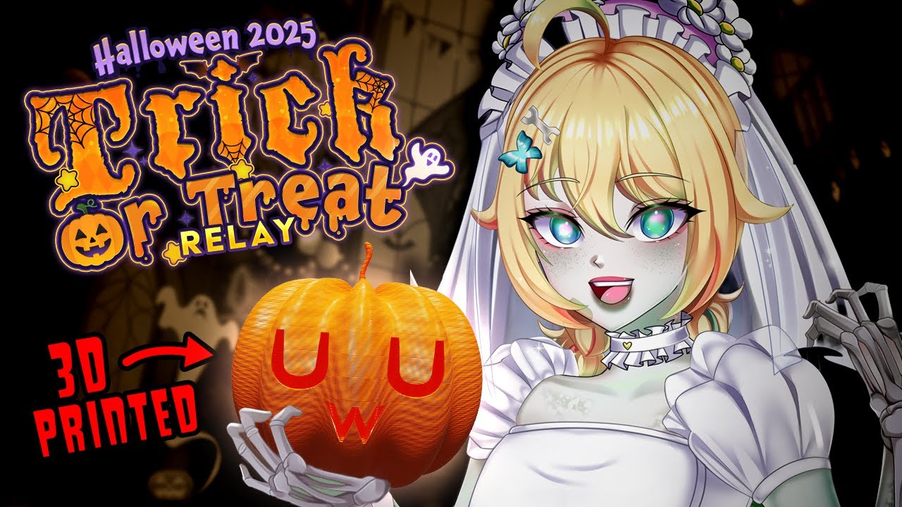 『 Trick or Treat Halloween Relay 2025 』Carving 3d printed pumpkins