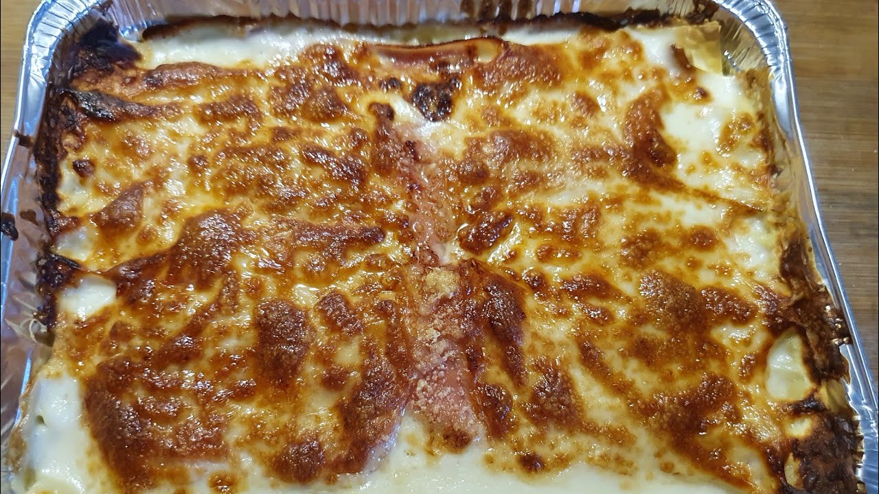 LASAGNE AL PROSCIUTTO COTTO E SCAMORZA FRIGGITRICE AD ARIA