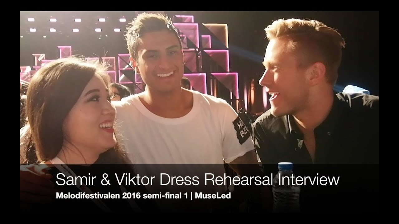 Samir & Viktor - Melodifestivalen 2016 Semi 1 - Dress Rehearsal Interview