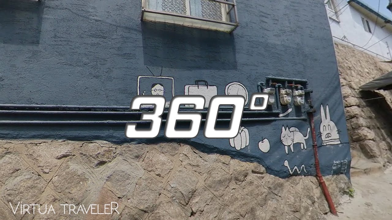 Ihwa Mural Village (Part #1) @Seoul, Korea [ Virtua traveleR VR 360&deg; ]