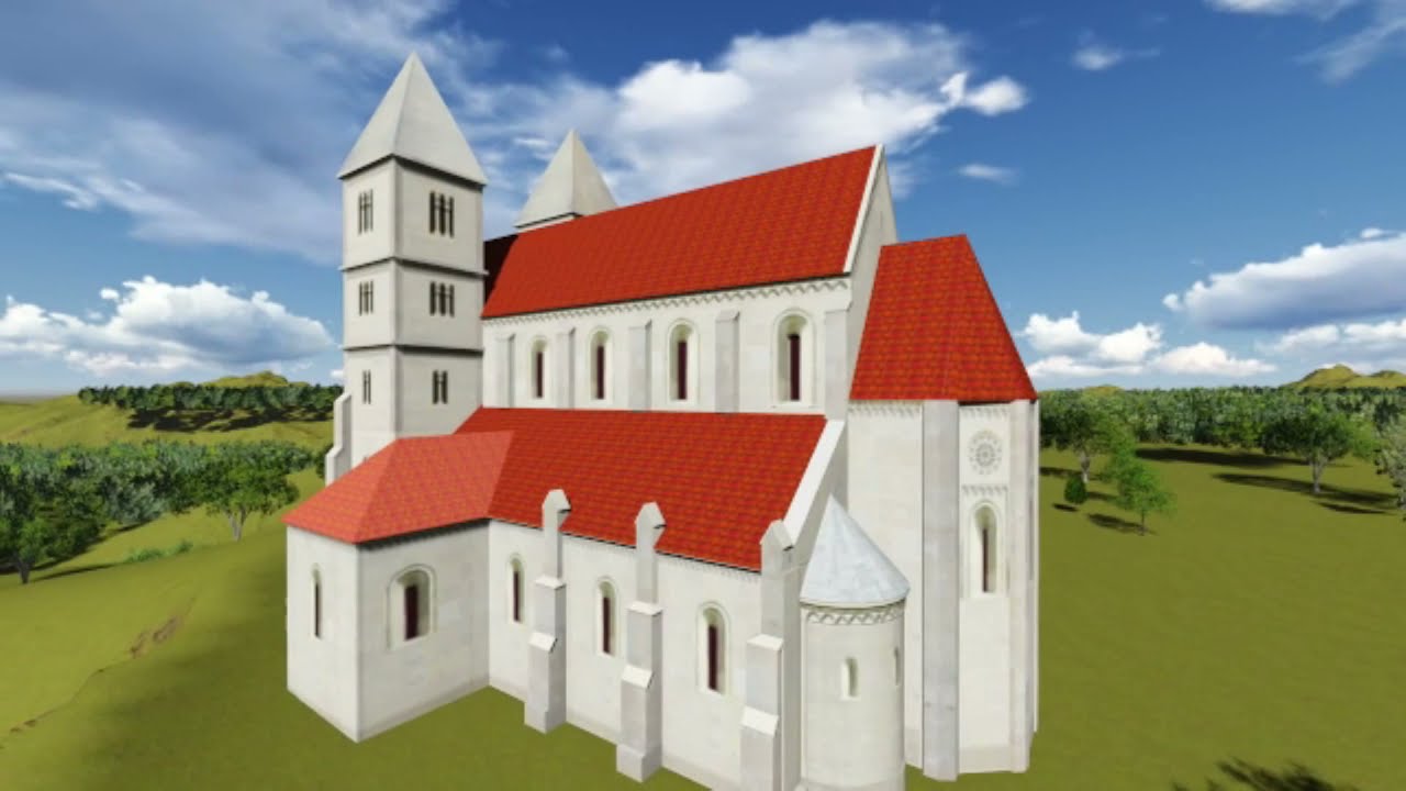 A premontrei kolostor és templom romjai, Zsámbék 3D-ben.