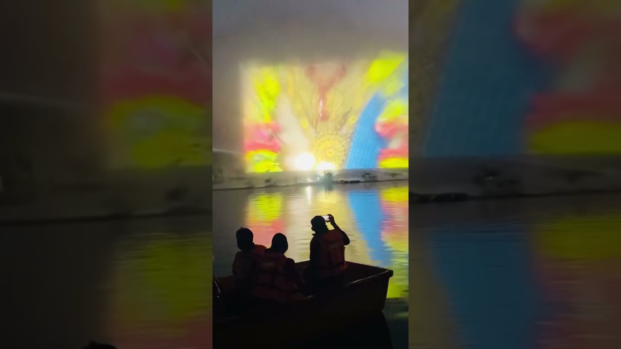 Gadisar Lake Jaisalmer|  night show light show at Gadisar Lake at night | mini vlog Jaisalmer ￼￼trip