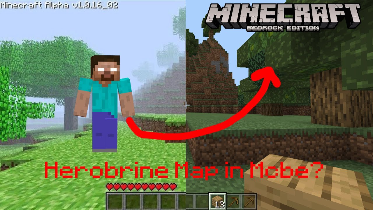 Herobrine map from 2010 Converted to Bedrock edition (1.19.50+) (LINK IN COMMENT)