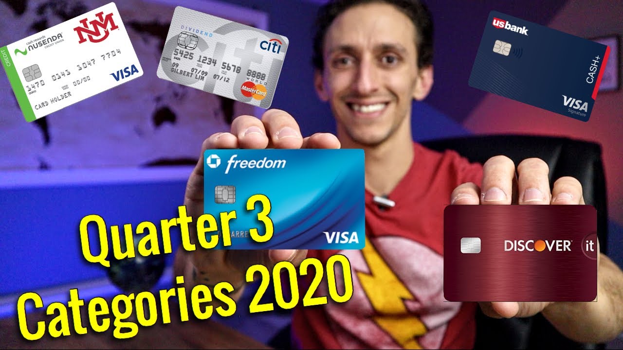 Quarter 3 Categories For Chase Freedom, Discover It, US Bank Cash Plus | 5% Cash Back Credit Cards