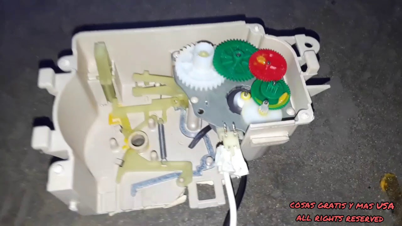 como funciona un timer ,reloj de lavadora por dentro.