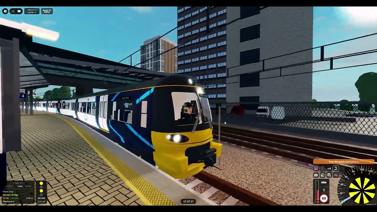 Roblox SCR v2.3.2 R005 Stepford Airport Central➡️Stepford Victoria (Class 333/0)