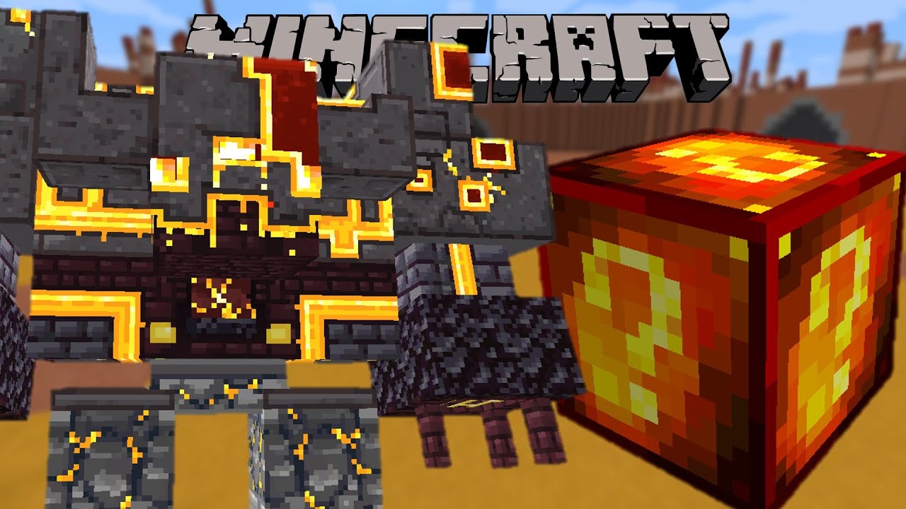 Minecraft: Netherite Monstrosity Kihívás! - Lucky Block Mod Mini-Game - Lucky Block Aréna