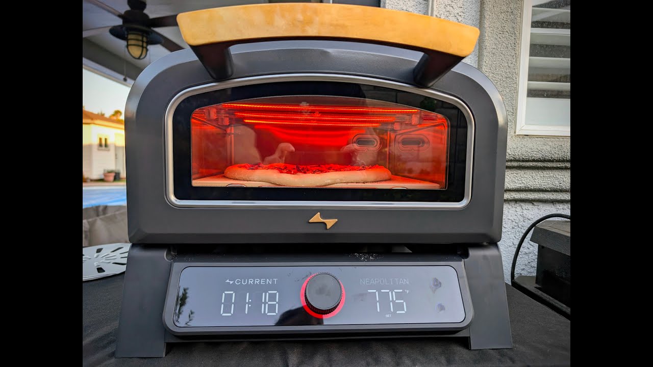 Unboxing the Current Model P electric pizza oven.