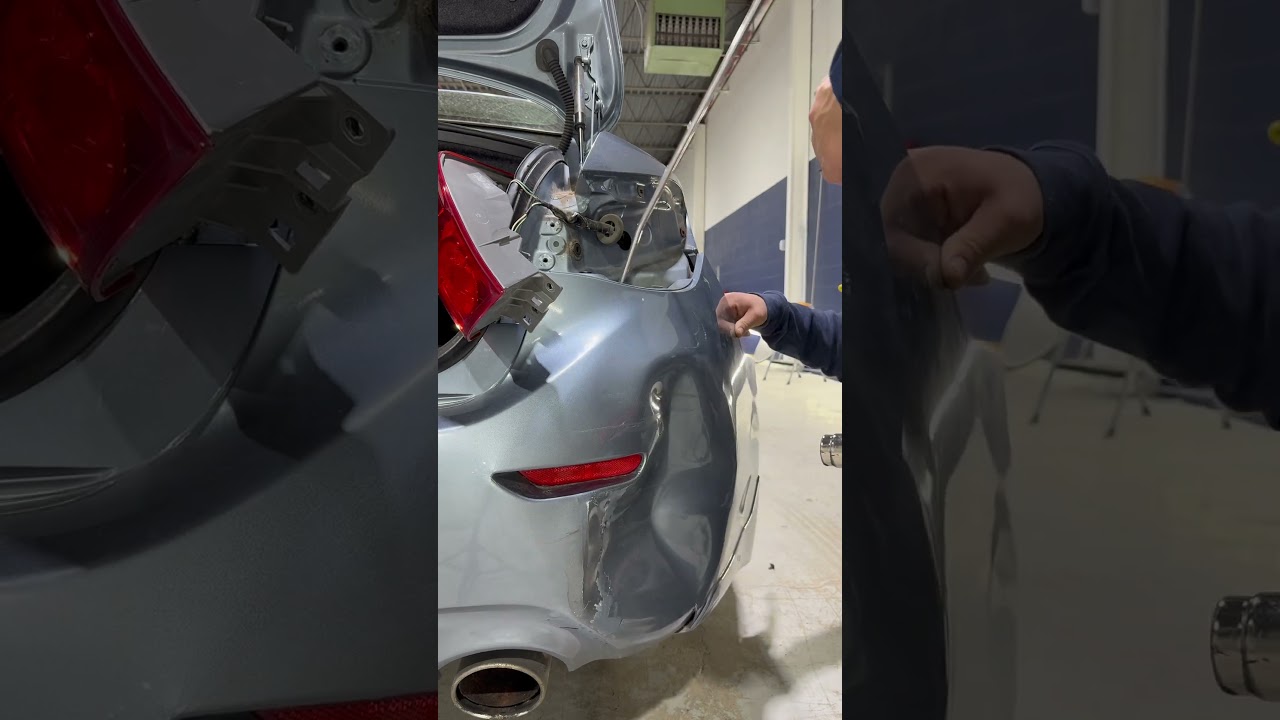Bumper Dent Removal | Infinity Q50 | Dentless Touch #autobodyshop #dentrepair #bumper