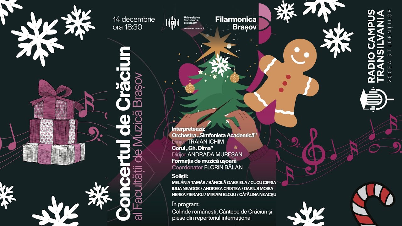 Concertul de Crăciun al Facultății de Muzică Brașov