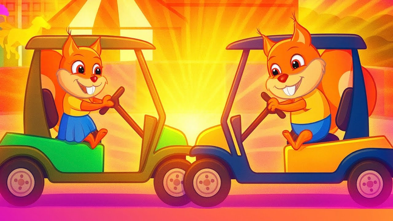 Benny Mole and Friends - BUMPER CARS RIDE 🚗💥 Cartoon for Kids 4K