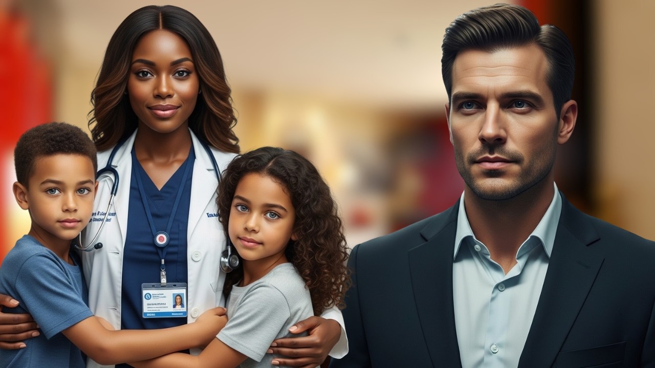 Billionaire CEO Runs Into His Ex At The Hospital — But The Twins Beside Her Leave Him Speechless.