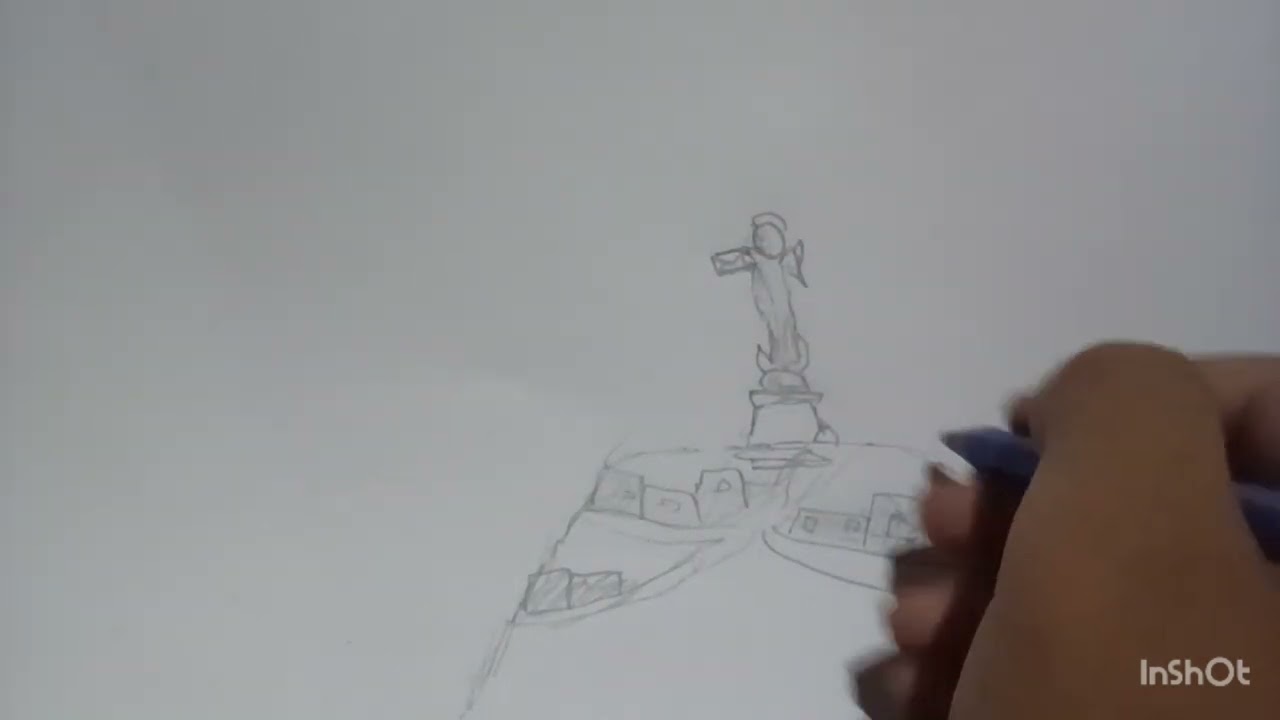 DIBUJO DE LA VIRGEN DEL PANECILLO QUITO - ECUADOR