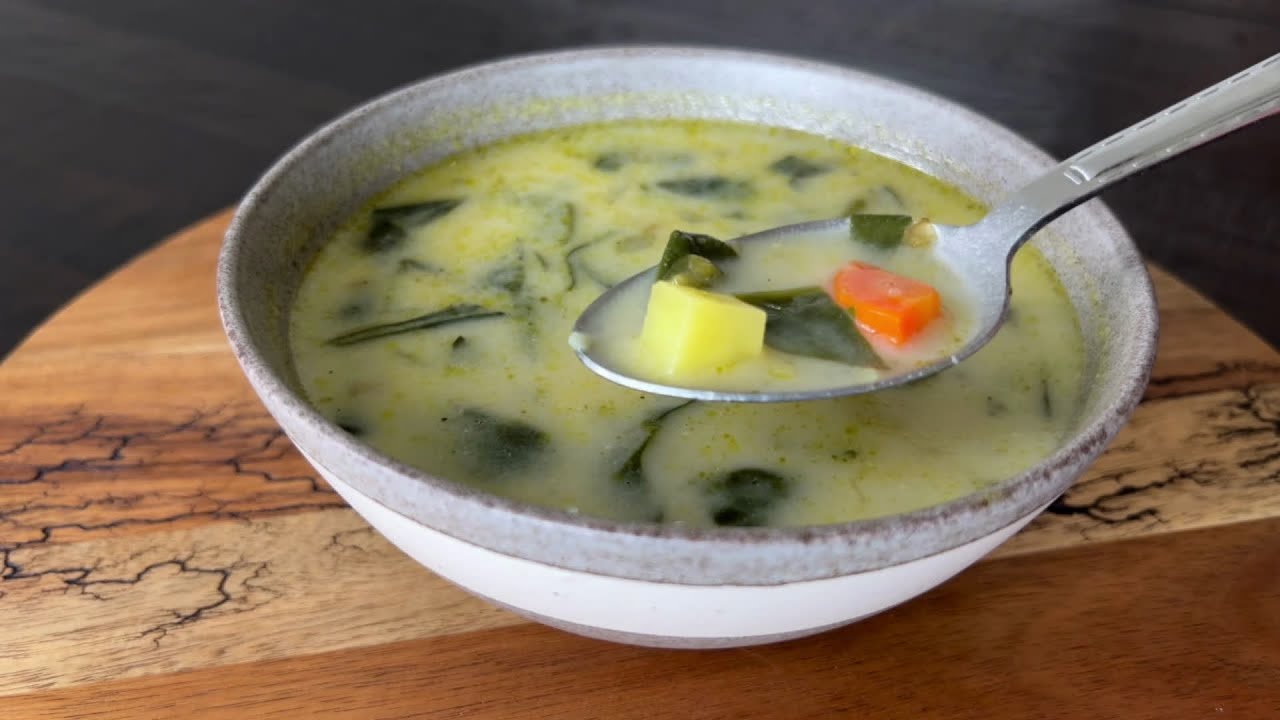 Healthy Spinach Soup Recipe - Very Easy and Delicious
