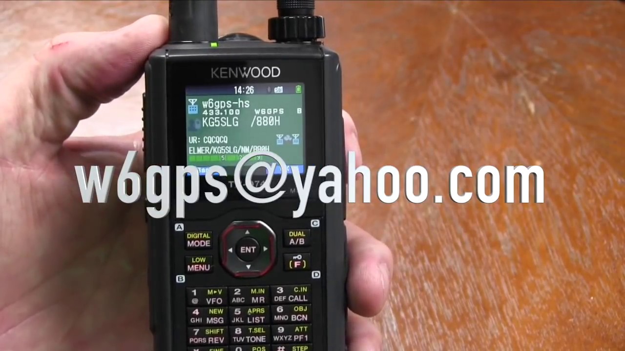 How to add a DSTAR repeater or Hotspot on a Kenwood D74 from Keyboard