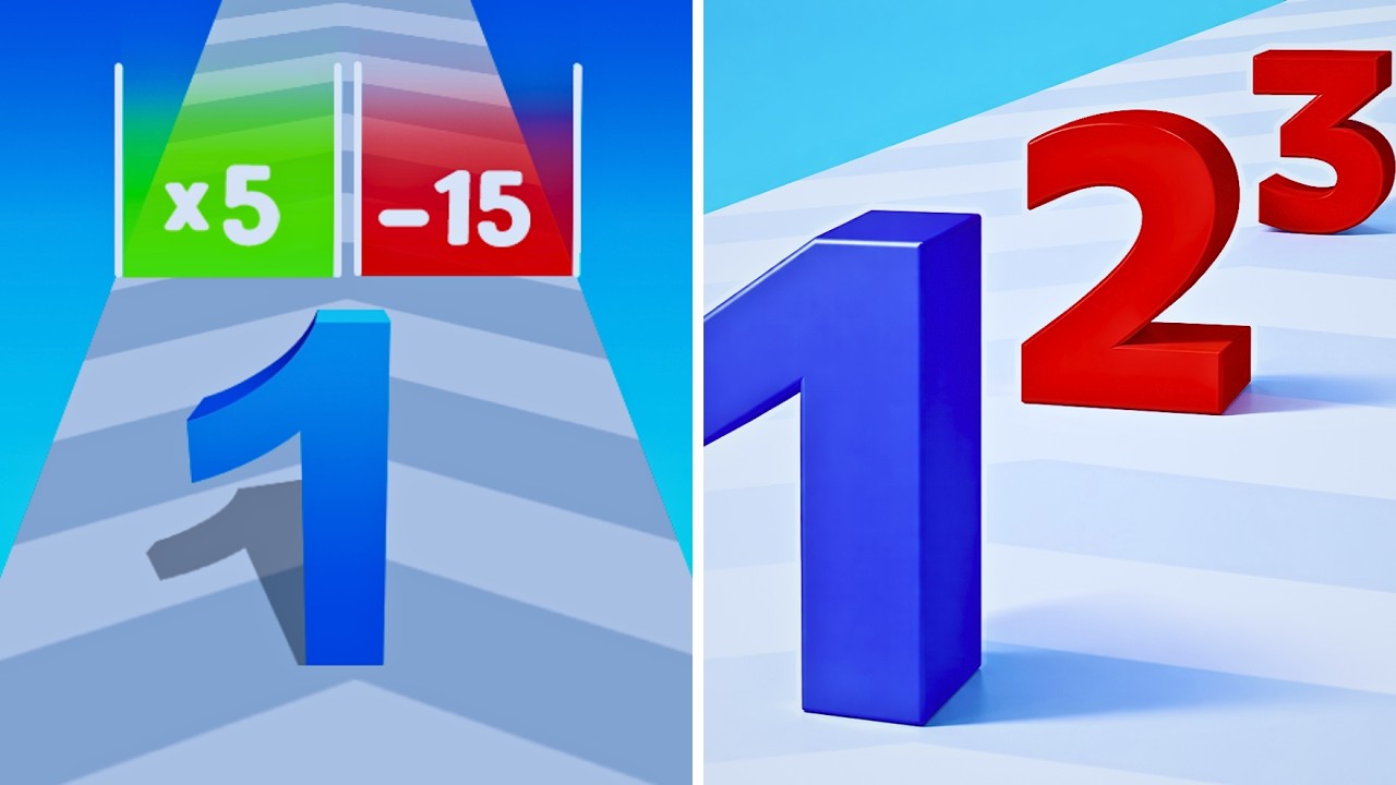 Can You Beat Number Master vs Merge Number Run Master? 😱 Satisfying Max Gameplay | Part-08