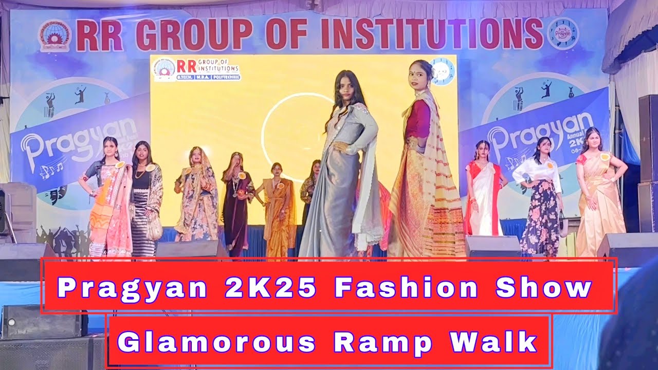 Pragyan 2K25 Fashion Show | Glamorous Ramp Walk at @RRGroupOfInstitutions Lucknow | #rampwalk