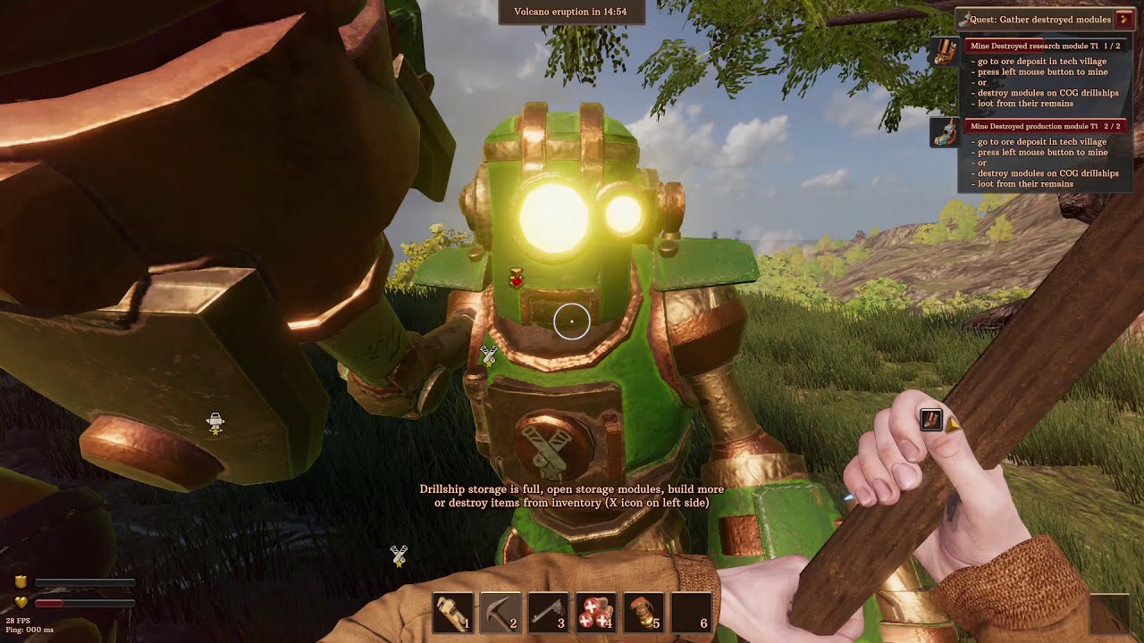 Volcanoids, Steampunk Survival Ep.2 uncut | Oldman Gaming. Getting some upgrades to the drill ship.