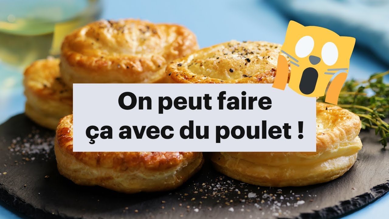 Mini-tourtes au poulet | Tourtes feuilletées au poulet | Chicken pie | Recette réconfortante