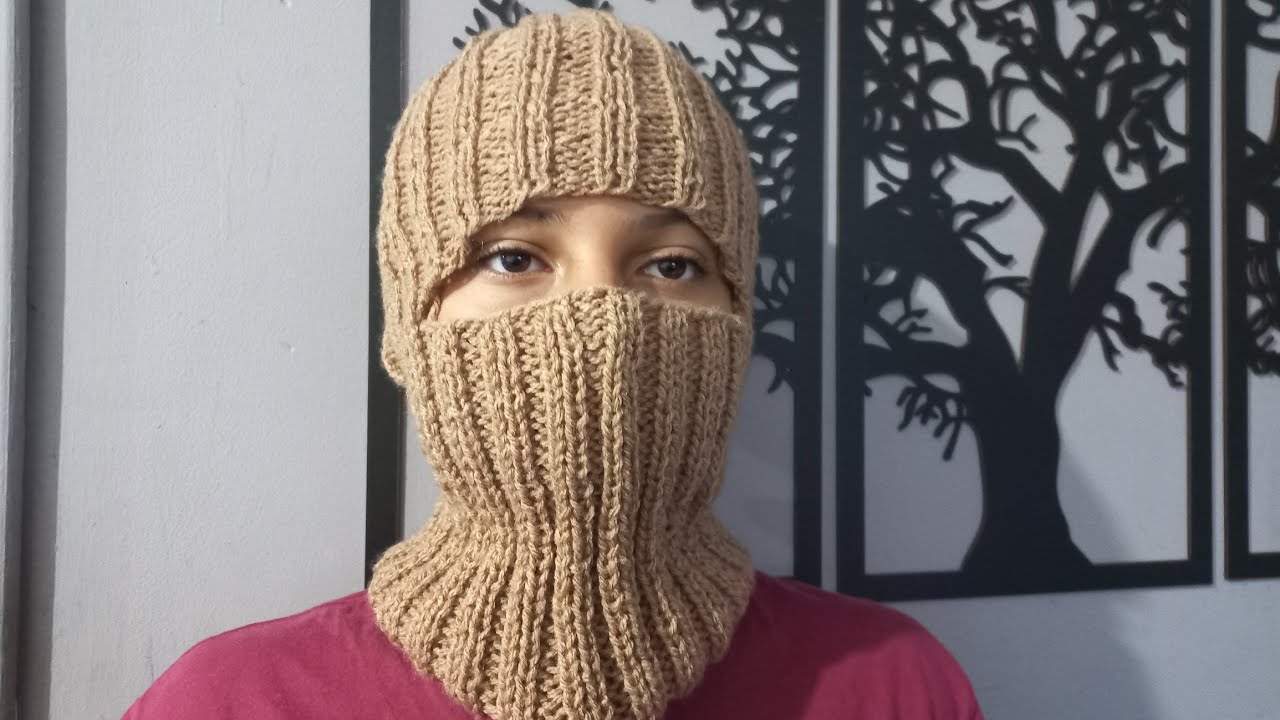 TOUCA NINJA...MOTOQUEIRO...adulto...tricô fácil 🧶🪡 #aretsemtrico