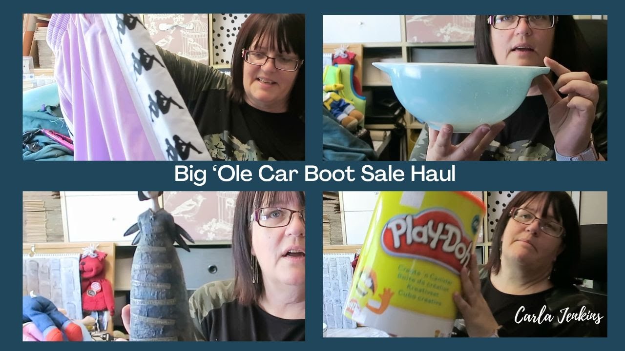 Let's See What I Bought From The Car Boot Sale To Sell on Ebay Today | CARLA JENKINS