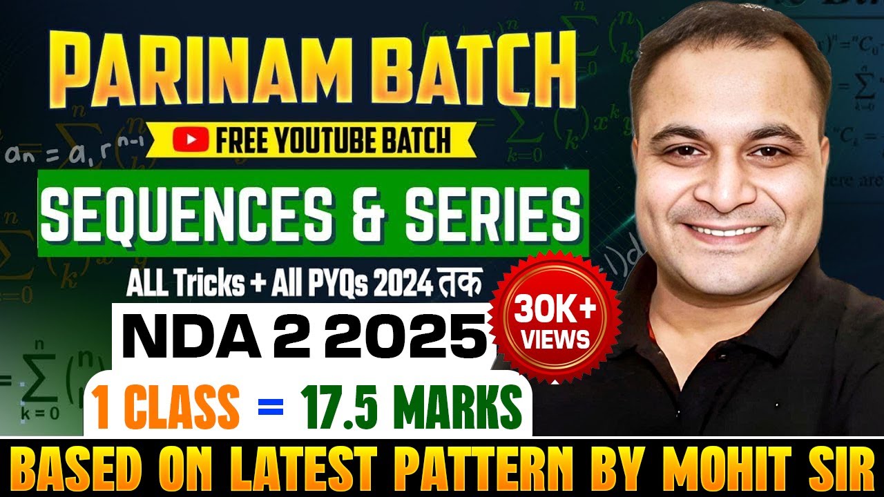 NDA 2 2025 A.P, G.P & H.P In One Shot 😍| Parinam Batch 🔥Free Youtube Batch For NDA 2 2025 | Mohit