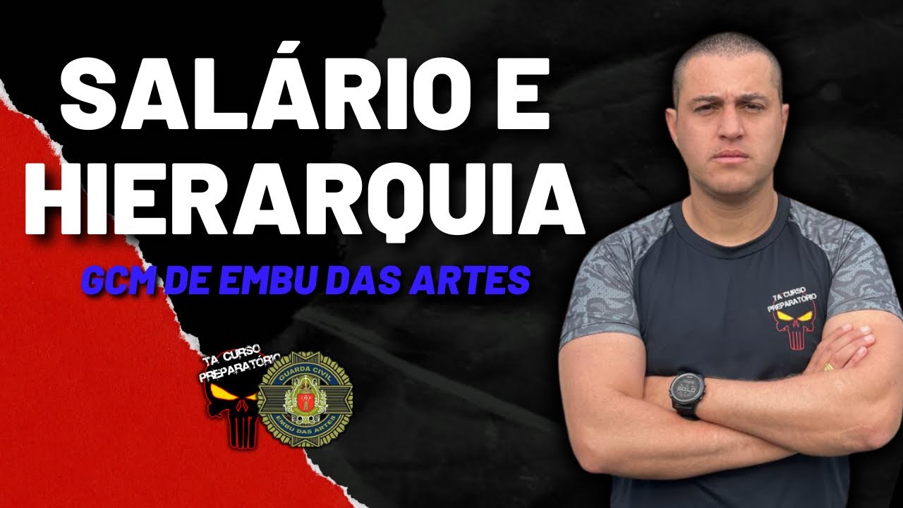 SALÁRIO E HIERARQUIA DA GCM DE EMBU DAS ARTES! | T.A CURSO PREPARATÓRIO