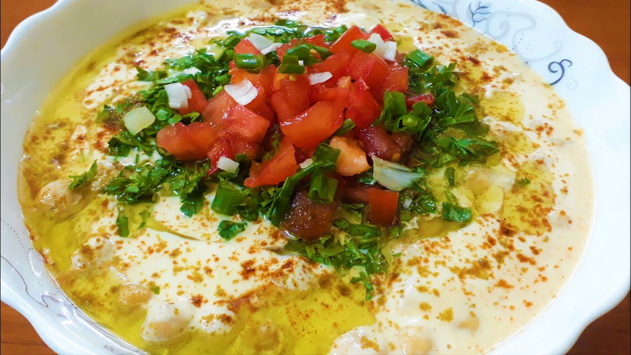 الحمص بالبدوه اطيب فطور