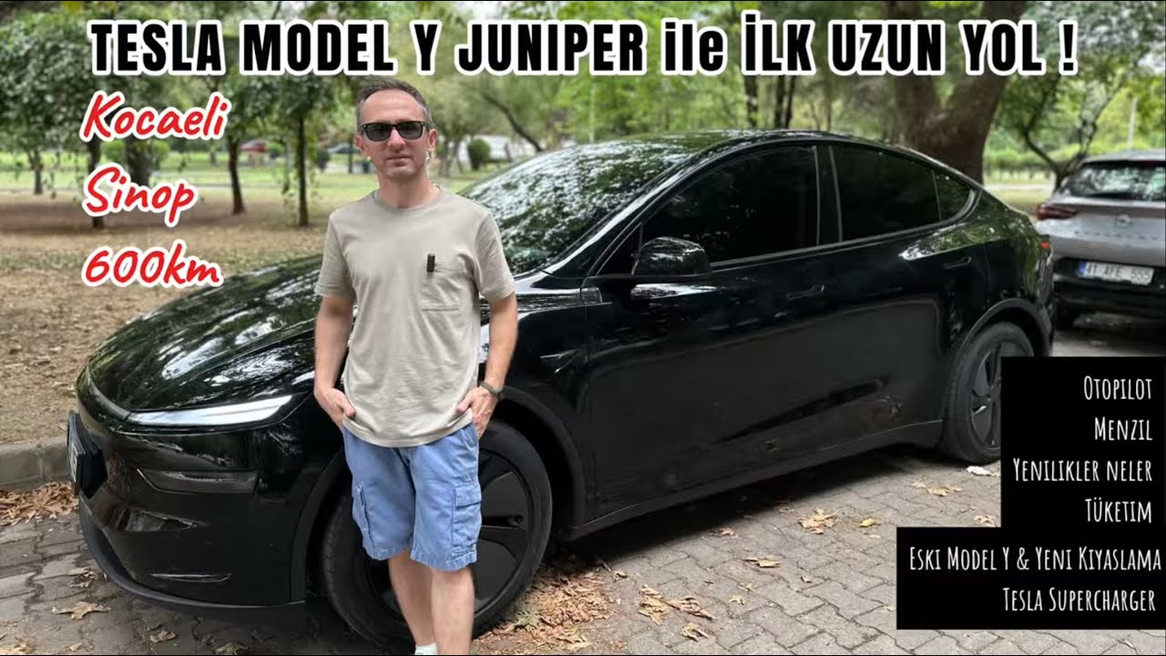 Tesla Model Y Juniper ile 600 KM Uzun Yol! 🚗⚡ Kocaeli → Sinop Eski Model Y den Juniper e