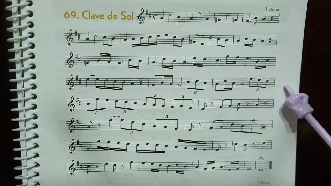 MSA LIÇÃO 69 CLAVE DE SOL, VEL. 50 bpm