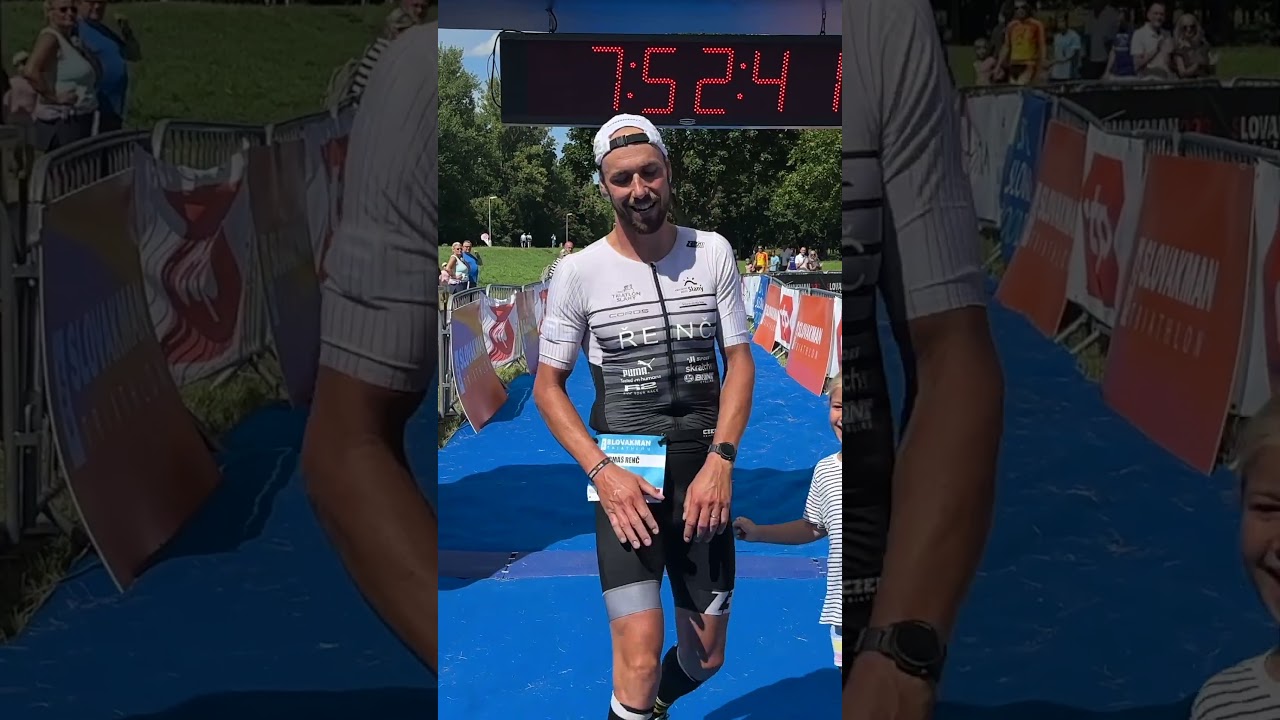 226_news. Druh&yacute; muž SLOVAKMANa 2025 Tom&aacute;&scaron; Řenč. #shorts #triathlon