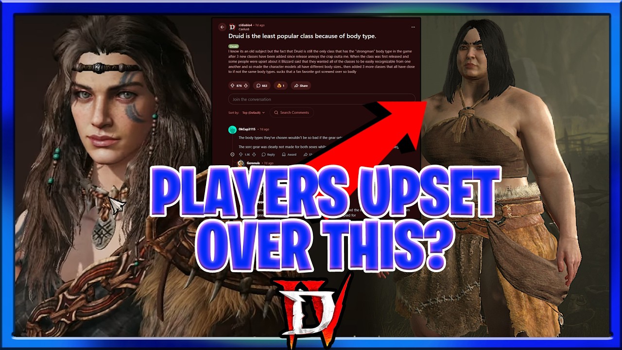 Игроки Diablo 4 недовольны ЭТИМ? Можно ли это исправить? Видеообсуждение Diablo IV: скин друида.